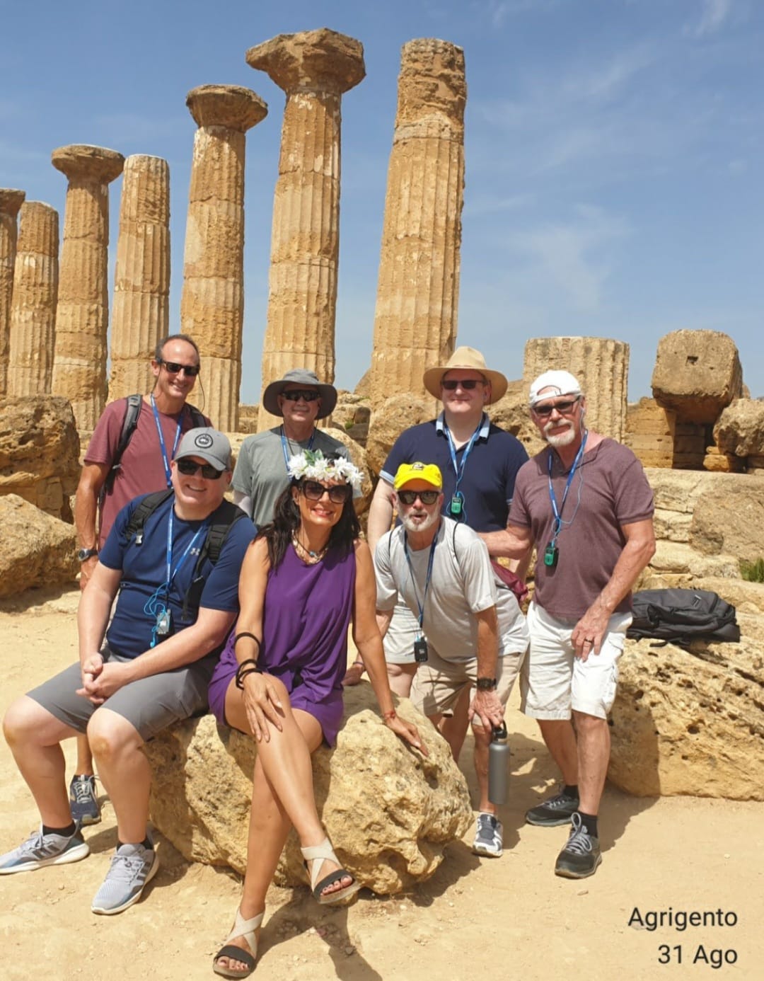 Barbara with a private group in Agrigento