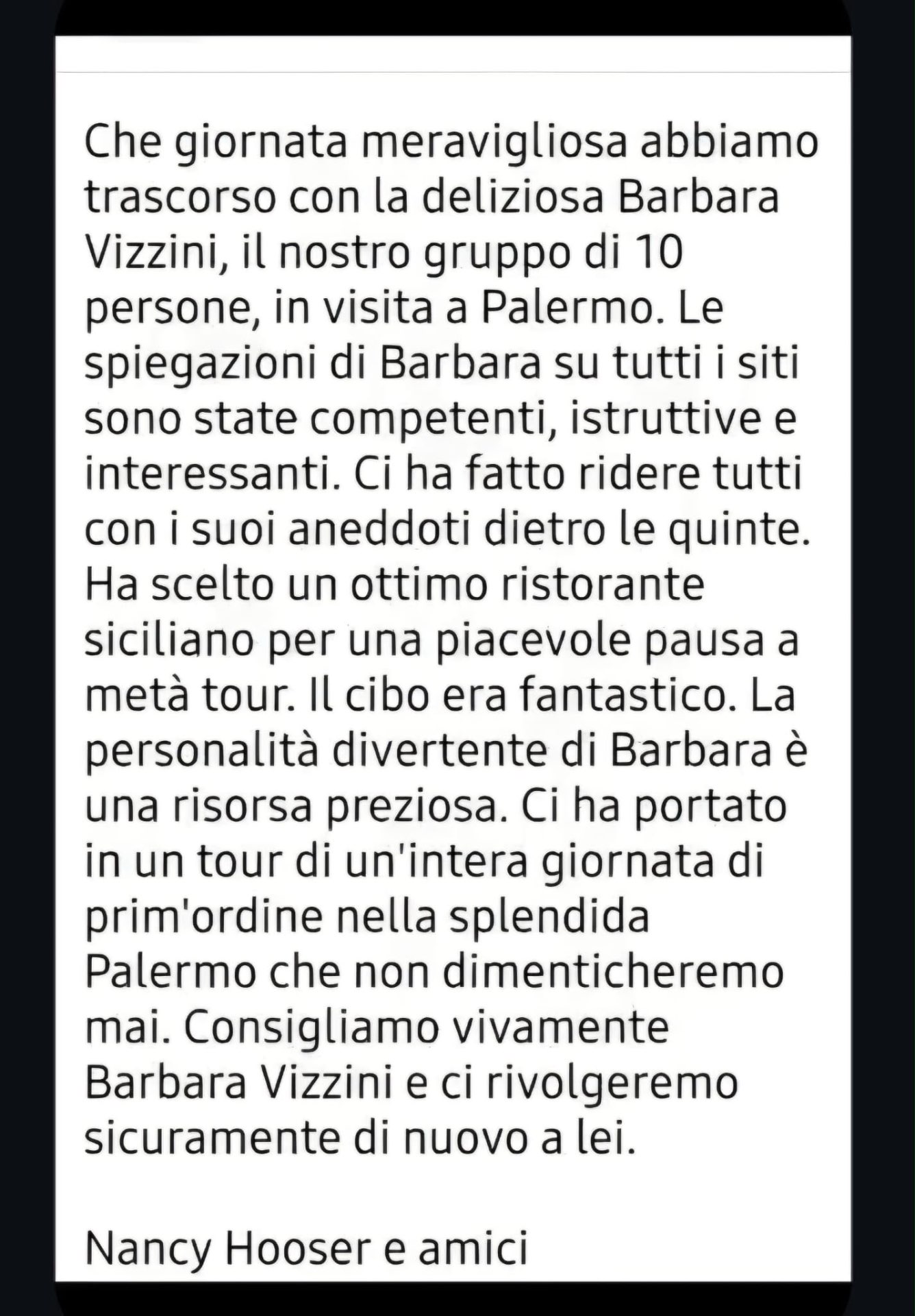 Recensione dei miei ospiti
